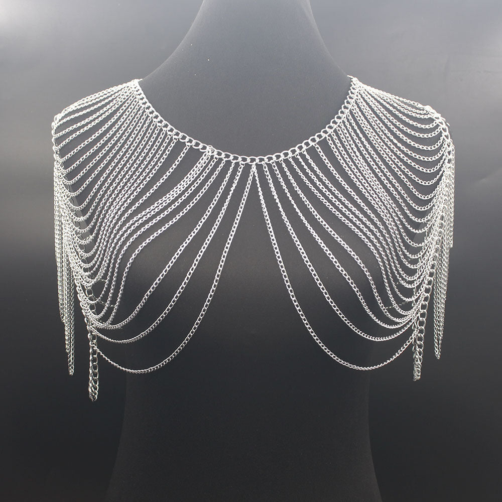 New Multi-layer Women's Sexy Shoulder Chain Women's Beach Bikini Clothing Accessories Body Chain Necklace