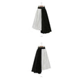 Amazon AliExpress Cross-border Women's Pleated Dot Stitching Mid-length Irregular Hem Skirt