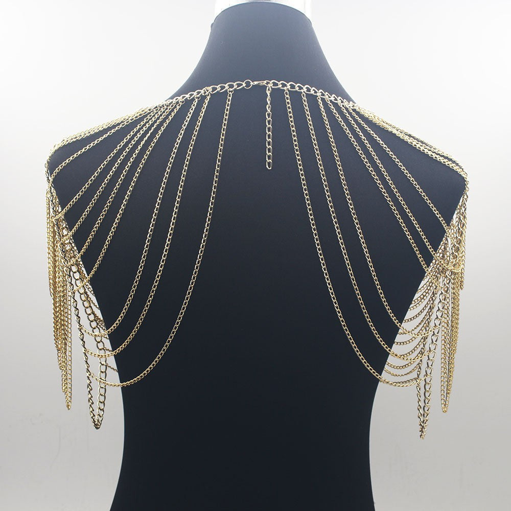 New Multi-layer Women's Sexy Shoulder Chain Women's Beach Bikini Clothing Accessories Body Chain Necklace