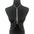 Yue Ran Cross-border Jewelry Thin Chain Cross Women's Fashion Simple Trendy Acrylic Bikini Body Chain HK0034