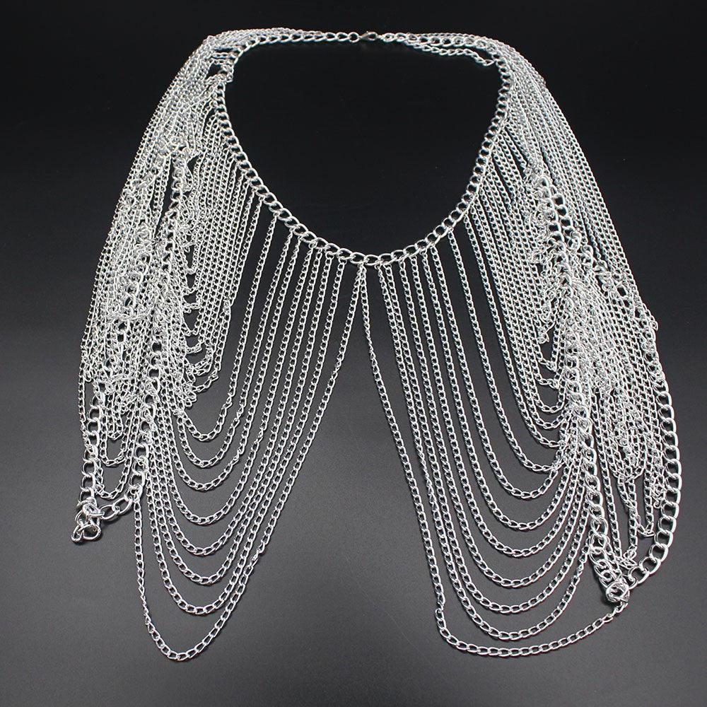 New Multi-layer Women's Sexy Shoulder Chain Women's Beach Bikini Clothing Accessories Body Chain Necklace