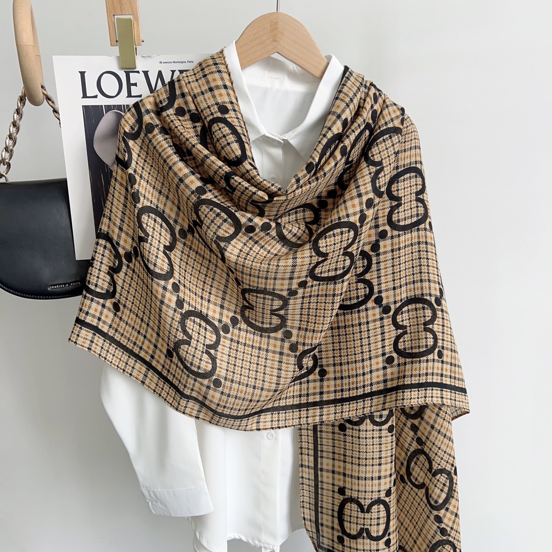 Cross-border Cotton and Linen Scarf Women's Japanese and Korean High-end Fashion Scarf Spring and Summer Sunscreen Warm Shawl Simple Scarf