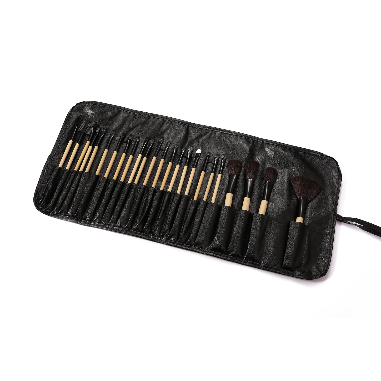 Low-Priced 24-Piece Makeup Brush Set, Animal Hair Portable Beauty Tools