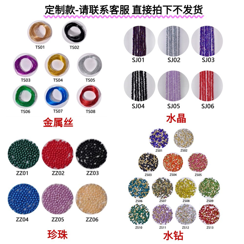Yixing European and American Fashion Cross-border Jewelry Beaded Purple Hair Accessories Diamond Super Flash Flower Hair Accessories Hair Comb Women A271