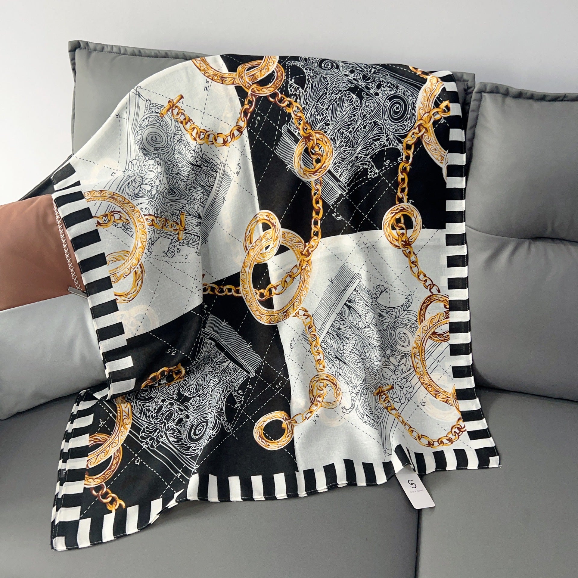 Cross-border Cotton and Linen Scarf Women's Japanese and Korean High-end Fashion Scarf Spring and Summer Sunscreen Warm Shawl Simple Scarf